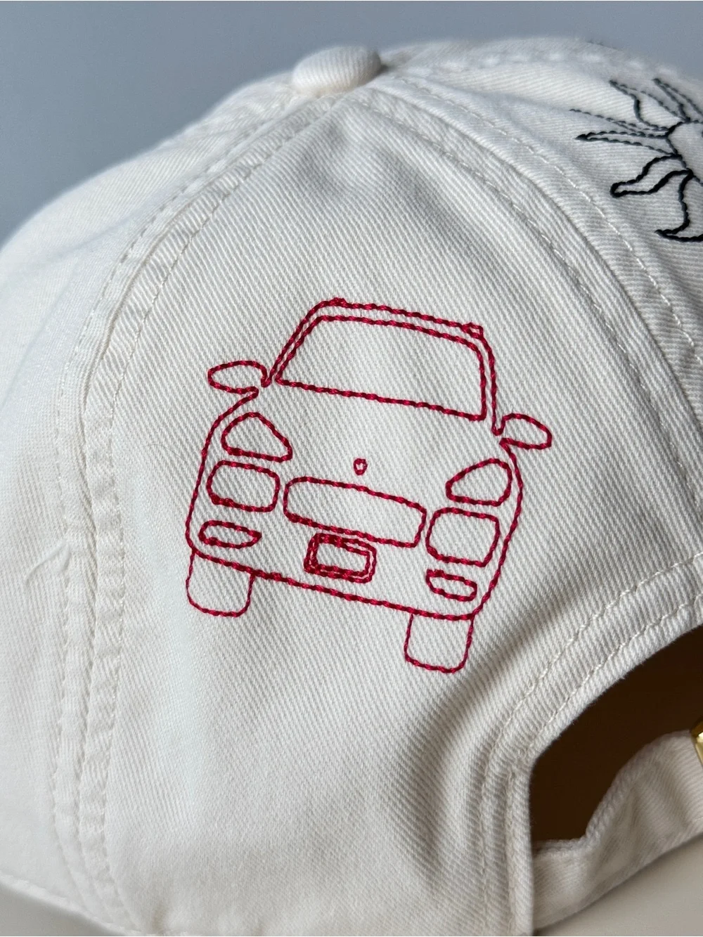Madewell J.Crew Doodle Tattoo Embroidered Baseball Cap Hat - NWT